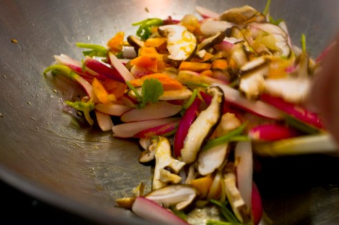 Wok vegetables