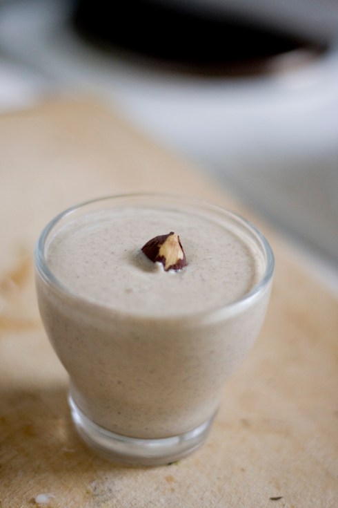 Hazelnut creme sauce