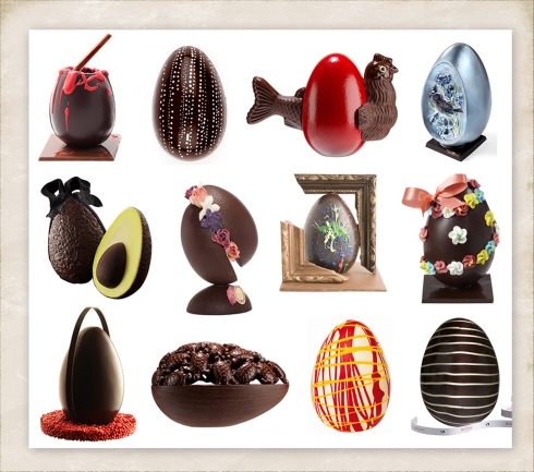 2012 paris designer chocolate easter eggs