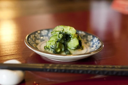 Yamashita's Miso Pickled cucumber and wasabi salad